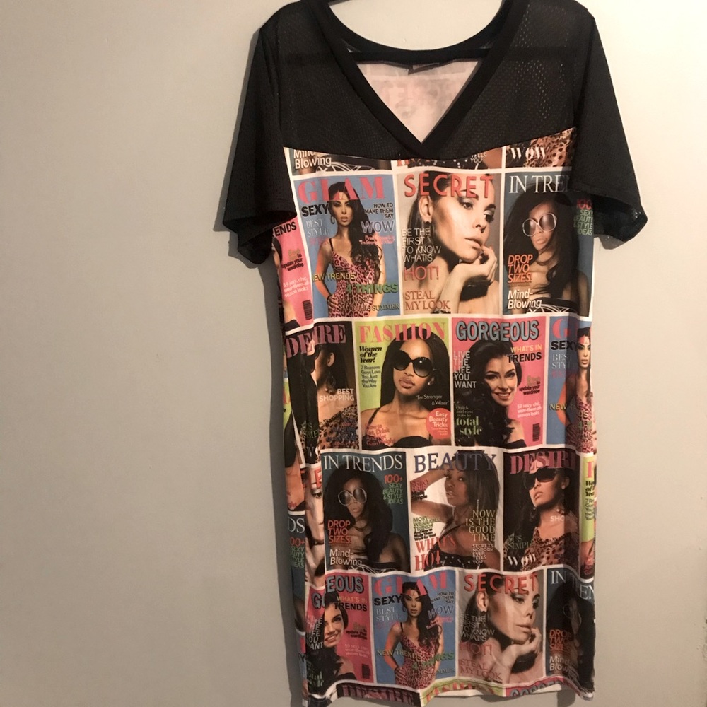 Rare Fashion magazine slinky nightgown jersey